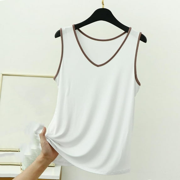 Neewe Workout Tops for Women Basic Tank Summer 2026 Camisole Crewneck Modal Sleeveless