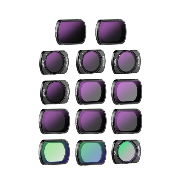 Neewer 14-Pack Magnetic Filter Set For Pocket 3, Includes ND/CPL/Effect Filters With Light Pollution Reduction & Diffusion