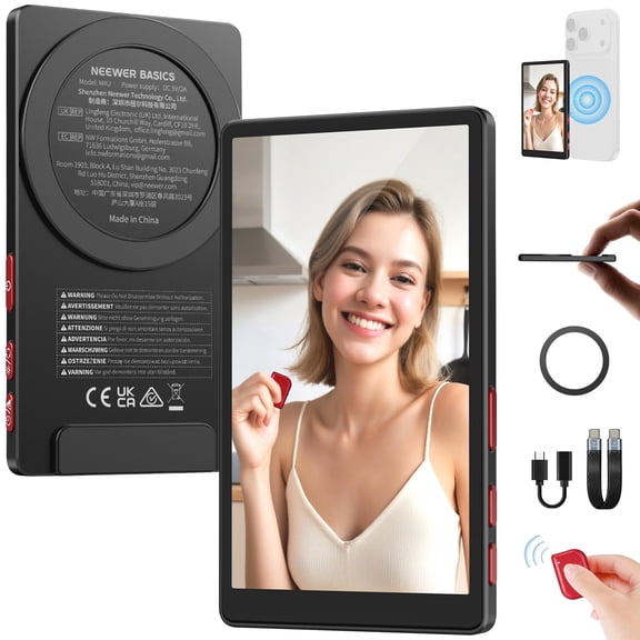 Neewer 4" Phone Vlog Selfie Monitor, Smartphone Back Camera Monitor with Remote, for YouTube/TikTok/Video Streaming