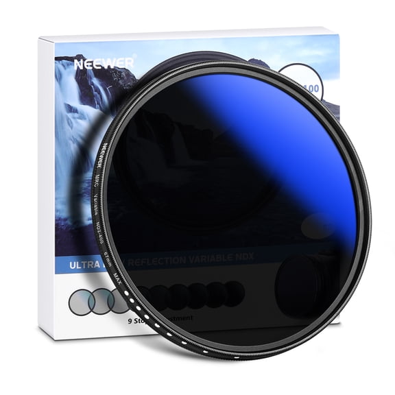 Neewer 67mm Variable ND Filter - ND2-ND400 (1-9 Stops), Multi-Coated, Water & Scratch Resistant