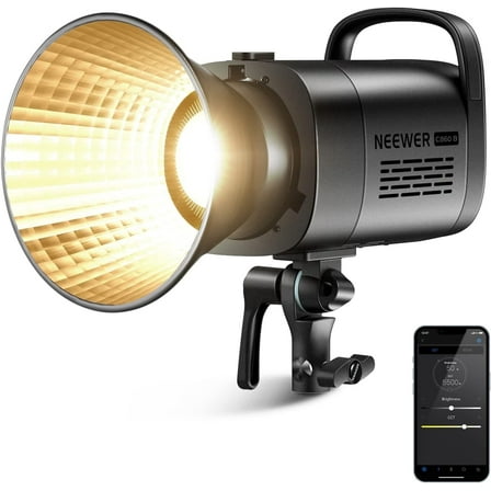 Neewer CB60B 70W LED Light - Bi-Color 2700K-6500K, CRI97+, Bowens Mount, APP/2.4G Control