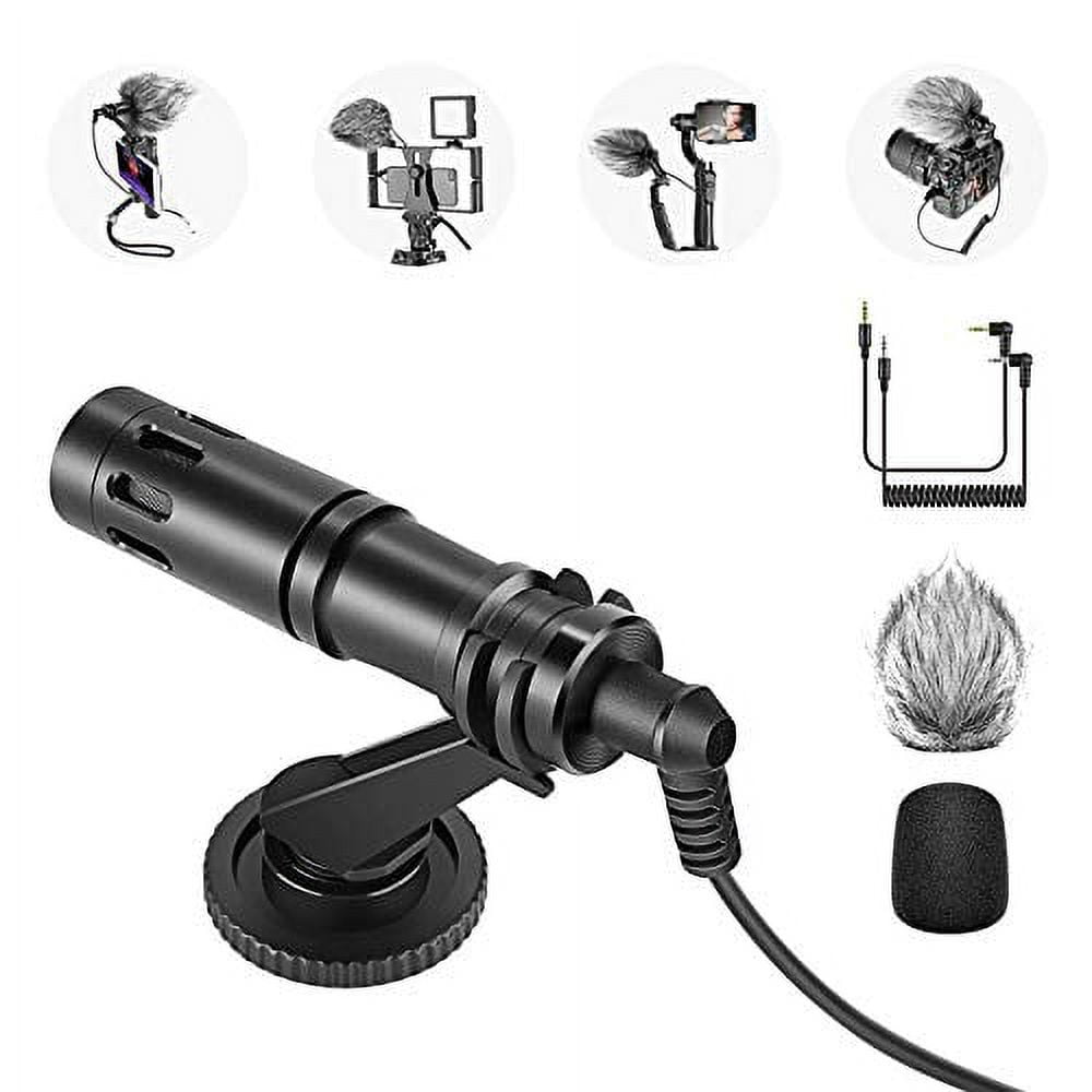 Neewer CM14 Microphone for Phone, Mini OnCamera Video Microphone with