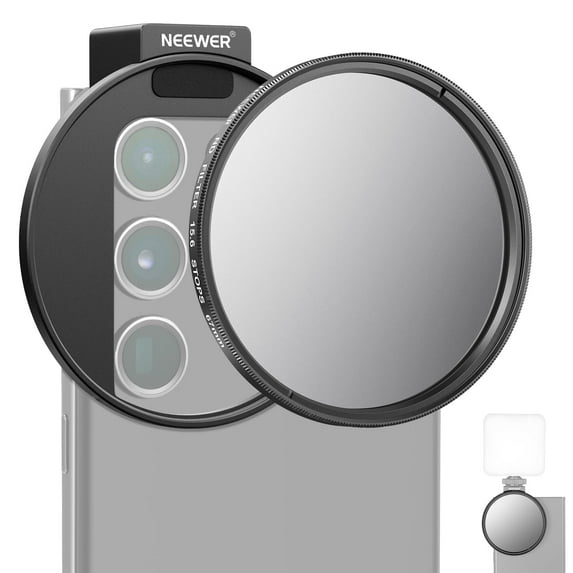 Neewer CPL Filter for Phone, Clip-on Ultras Slim Multi-Coated Circular Polarizer Lens Filter