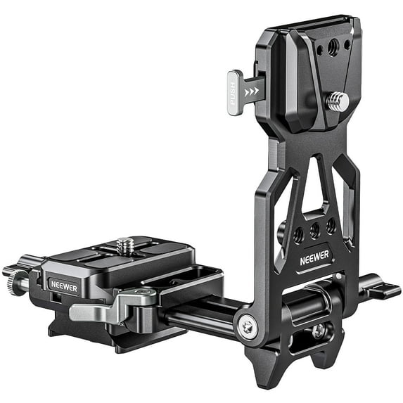 Neewer PS015 PRO Foldable V-Mount Battery Plate With Arca Quick Release Baseplate, Lightweight DSLR Camera Video Rig