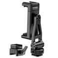 thumbnail image 1 of Neewer GA010 Metal Phone Tripod Mount with Cold Shoe & NATO Clamp, 180° Tilt, Fits DJI RS4/RS3 Pro/RS2/RSC2 & iPhone 15 Pro/Camera Cages, 1 of 8