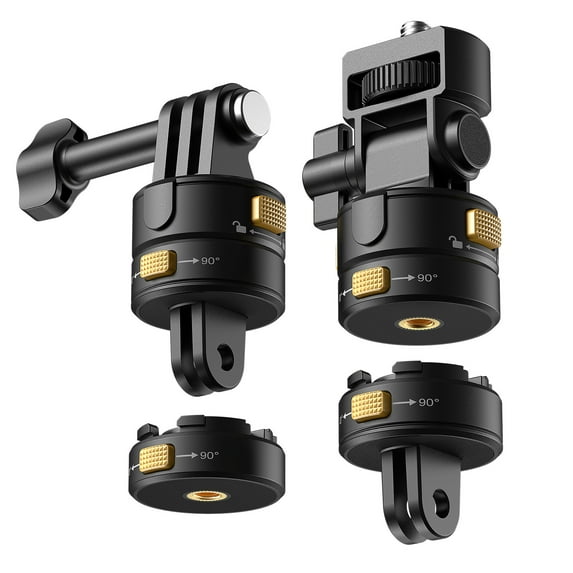 Neewer GP-23 6-in-1 Action Camera Mount - Magnetic Quick Release w/1/4" Thread for GoPro/DJI/Insta360