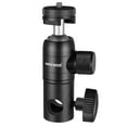 thumbnail image 1 of Neewer Light Stand Mount Adapter: Cold Shoe & 1/4" Screw Mini Ball Head, 22lb Load for Ring Light/Camera/Monitor, 1 of 8