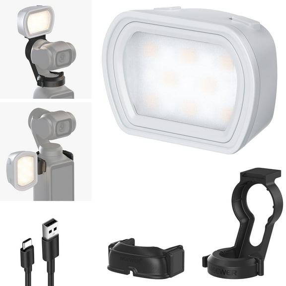 Neewer Magnetic Auxiliary Light Compatible with DJI OSMO Pocket 3 Gimbal Camera Creator Combo