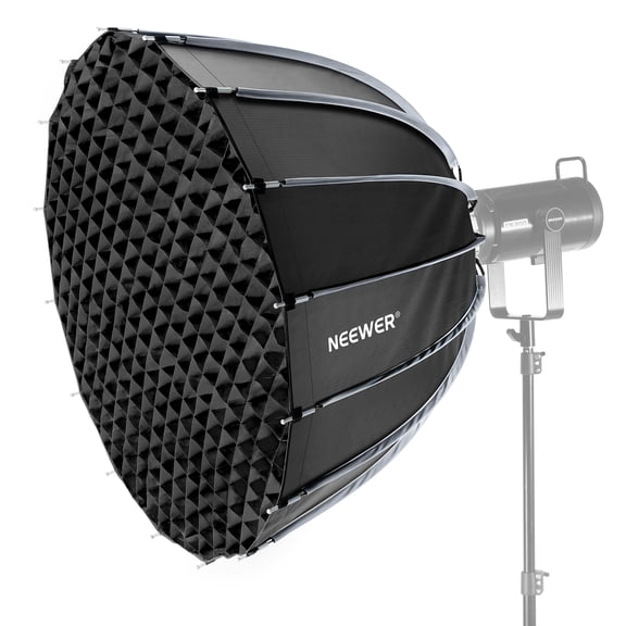 Neewer NS90P 35.4" Parabolic Softbox - Bowens Mount w/Diffusers/Grid/Bag, Fits Godox/Amaran/Aputure Lights