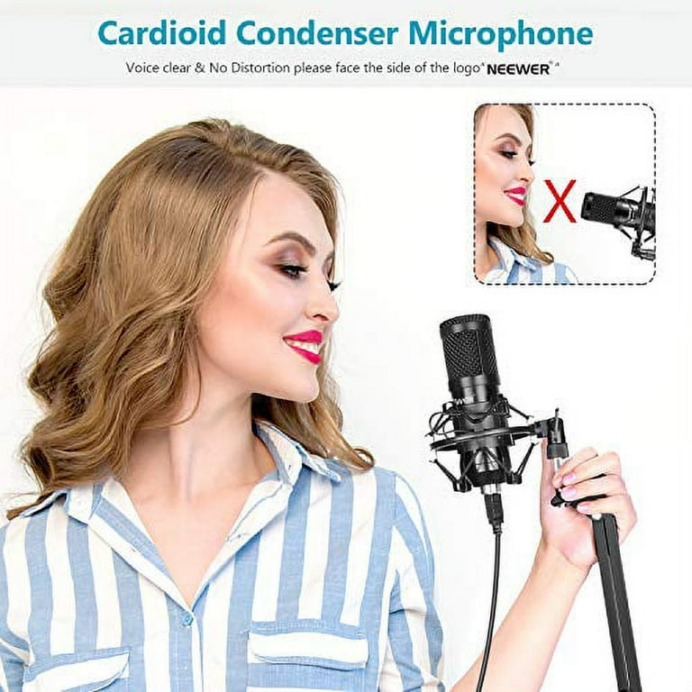 Neewer NW 8000 USB Microphone Kit 192kHz 24 Bit Supercardioid