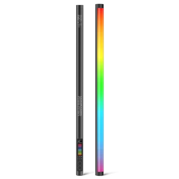 Neewer RGB Tube Light TL90C - 30W RGBWW LED Stick, 18 Scenes, 7 Effects, 2500-10000K, CRI97, 6000mAh, APP/2.4G/DMX Control for Photo/Video