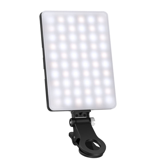 Neewer NL-60AI Selfie Light - 60 LED, 2000mAh, CRI95+, Front/Back Clip for Phone/Tablet/Zoom