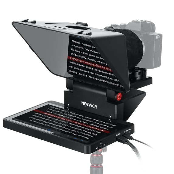Neewer X11 11" Teleprompter, Screen Mirroring, Portable for Camera/Phone/Webcam