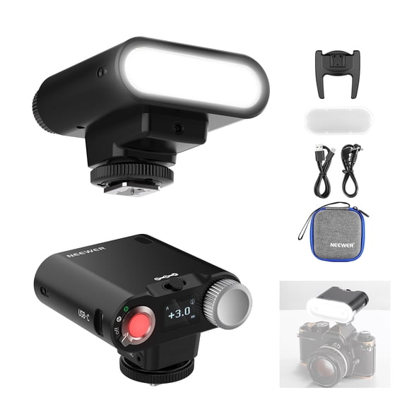 Neewer Z160 Single Contact Flash, 22Ws GN14 6000K, A/M Mode 1/1-1/128, 650 Flashes, 1.5s Recycle