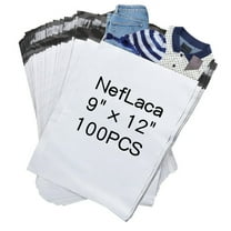 NefLaca 100pcs 9x12 Poly Mailers, Plastic Mailing Envelopes Shipping Bags with Self Sealing Strip, Poly Bags for Shipping