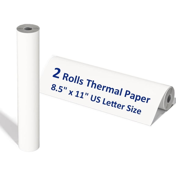 NefLaca 2 Rolls A4 Thermal Printer Paper 8.5"x11" for M08F M832 M834 Portable Printer US