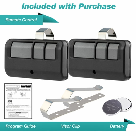 NefLaca 2PCS Garage Door Opener Remote 893LM 953EV-P2 for Chamberlain LiftMaster Craftsman 3-Button Garage Door Opener Remote