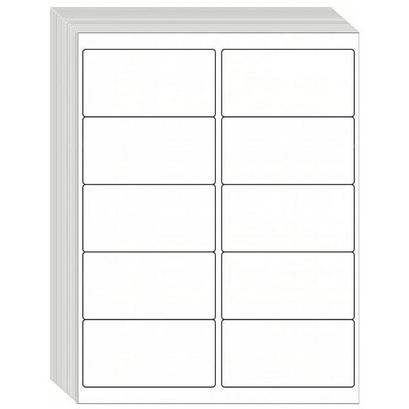 NefLaca 2x4 Shipping Labels for Laser and Inkjet Printers, 10 up Sticker Labels, 2000 Labels in Total