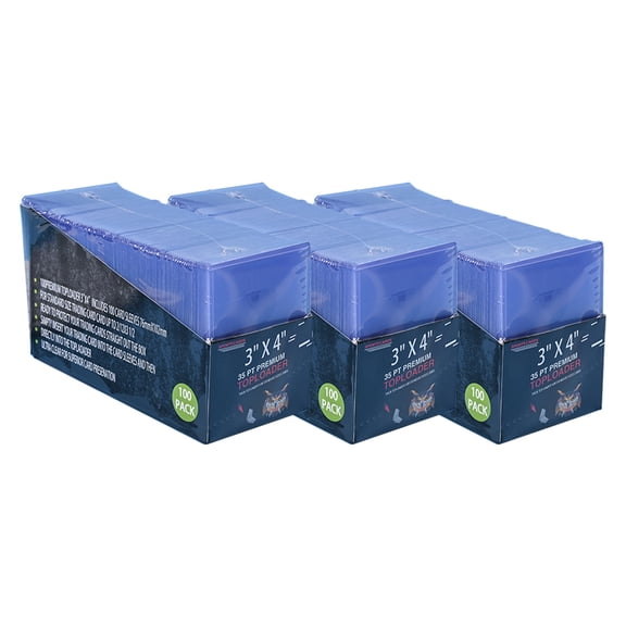 NefLaca 3"x4" Ultra Pro Top Loaders Cards Sleeves Toploaders 35PT - 300 Total