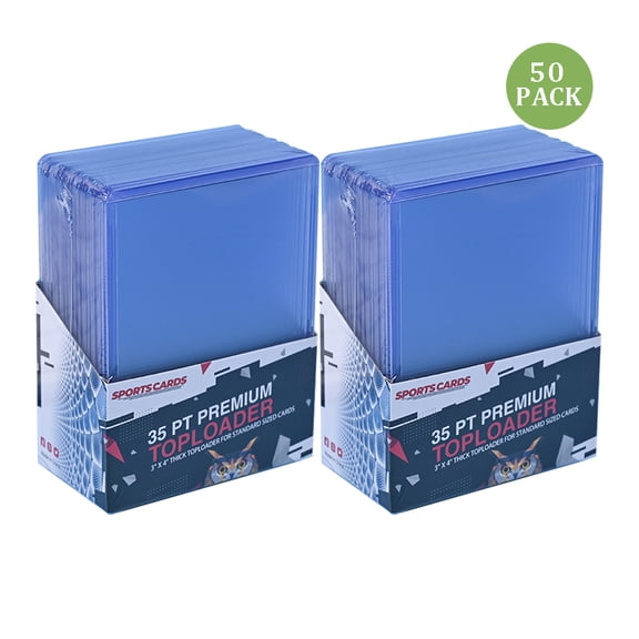 NefLaca 3"x4" Ultra Pro Top Loaders Cards Sleeves Toploaders 35PT - 50 Total