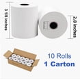 thumbnail image 1 of NefLaca 30 Rolls Thermal Receipt Paper Rolls 3 1/8" x 230', 1 of 8