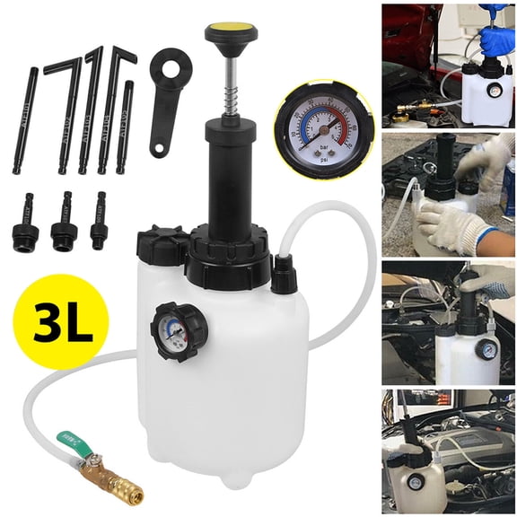 NefLaca  3L Transmission Oil Filling System Fluid Pump Manual Tool With 8pc ATF Adaptors