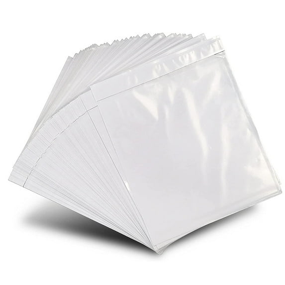 NefLaca 4.5" x 5.5" Clear Self-Adhesive Packing List/Shipping Label Envelopes Pouches (1000 Pack)