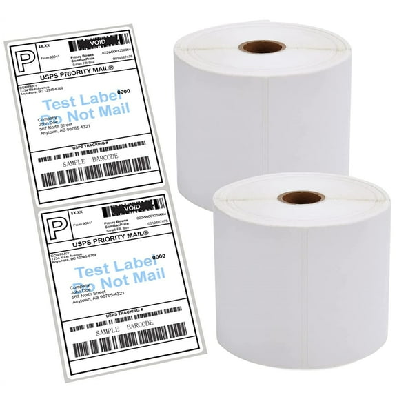 NefLaca 4x6 Shipping Labels, 2 Rolls of 450 Direct Thermal Labels, Blank Self Adhesive Labels for Thermal Printers
