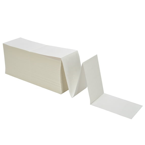 NefLaca 4x6 Thermal Labels - 12000 Shipping Labels - White Perforated - 2000 Labels per Stack