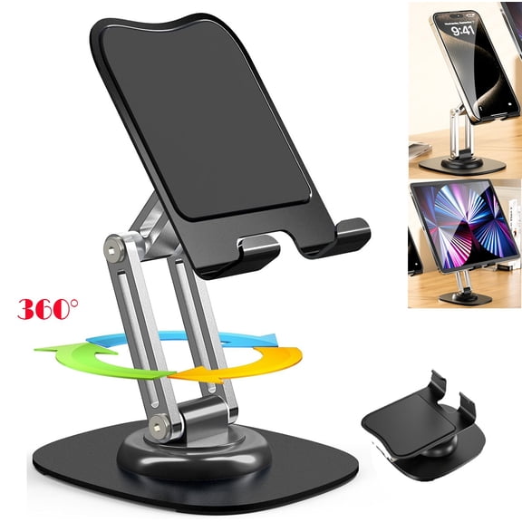NefLaca Adjustable Universal Tablet Stand Desk Holder Mount For Cell Phone iPad & iPhone
