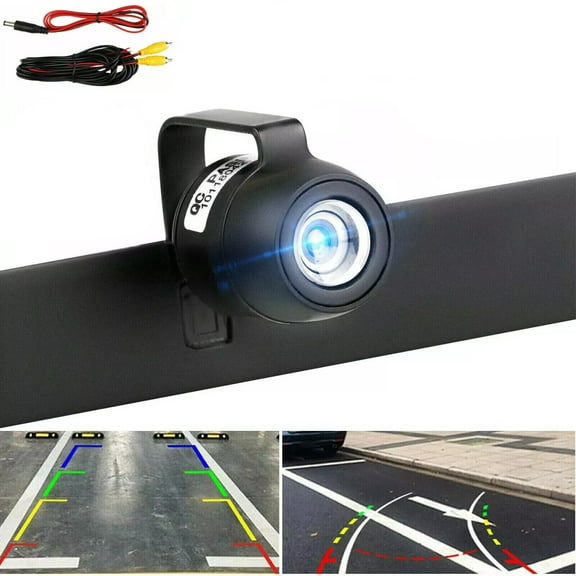 ​NefLaca Car Backup Camera, 170° Rear View HD Parking System Night Vision，Waterproof Car Reversing Camera, Black