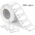 thumbnail image 1 of NefLaca Freezer Labels for Labelling, 2000 Deep Freezer Labels, Self-Adhesive, Removable, No Residue, 50 x 25 mm, 1 of 6