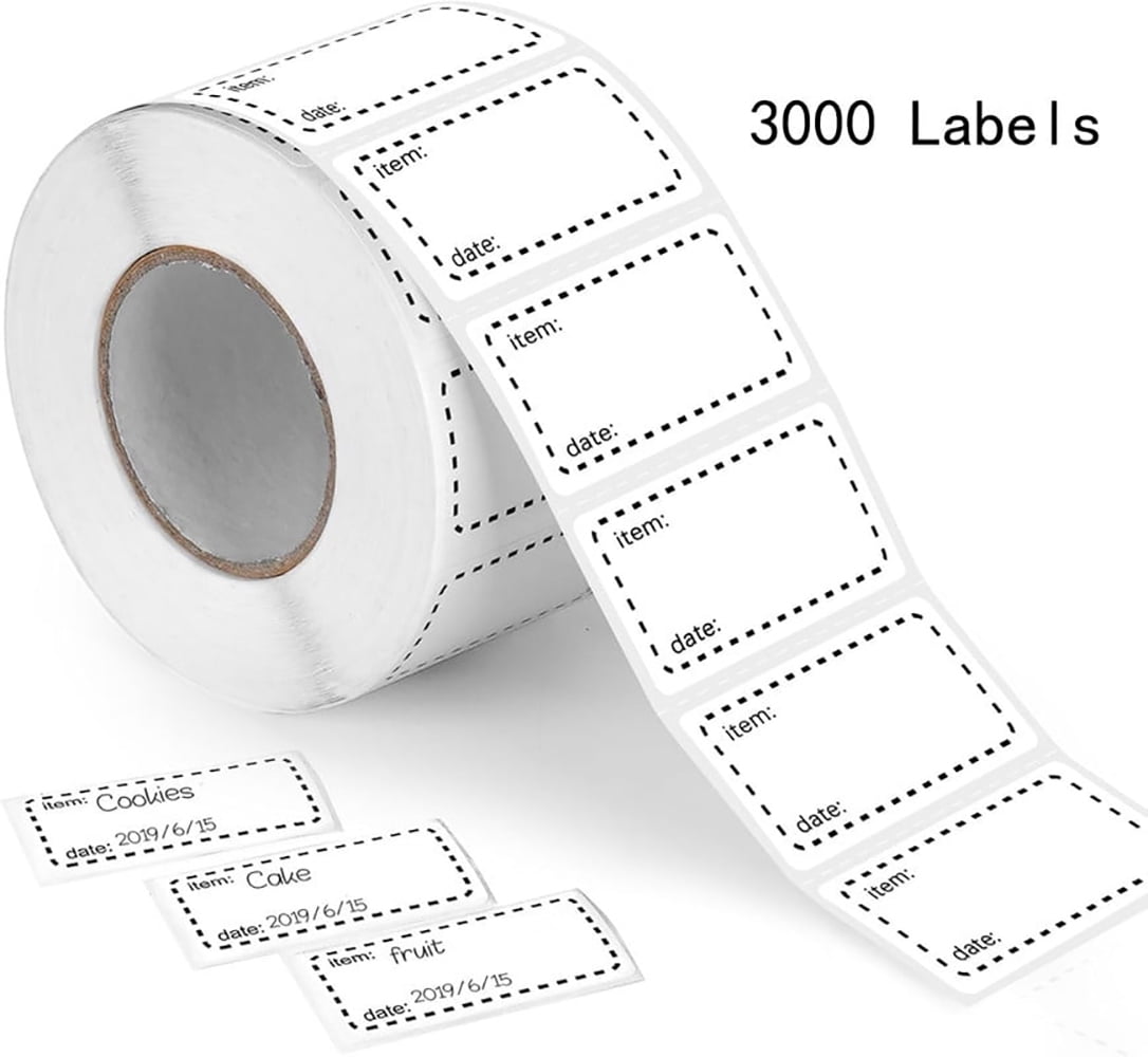 NefLaca Freezer Labels for Labelling, 3000 Deep Freezer Labels, Self ...