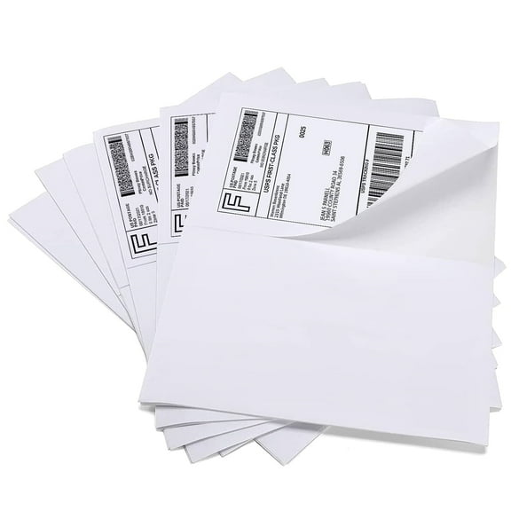 NefLaca Half Sheet Self Adhesive Shipping Labels for Laser and Inkjet Printers, 5.5" x 8.5", 500 Labels