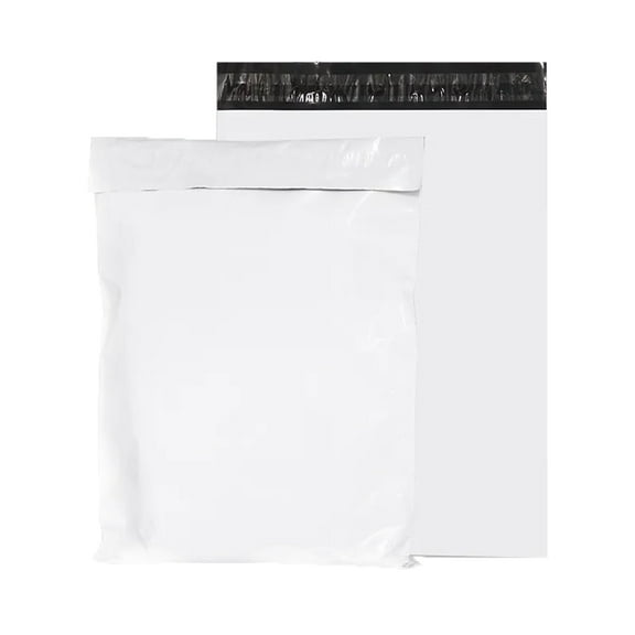 NefLaca Poly Mailers 12"x15.5" 100Pcs, Shipping Bags for Clothes, White Self Sealing Poly Mailing Bags, Waterproof and Tearproof