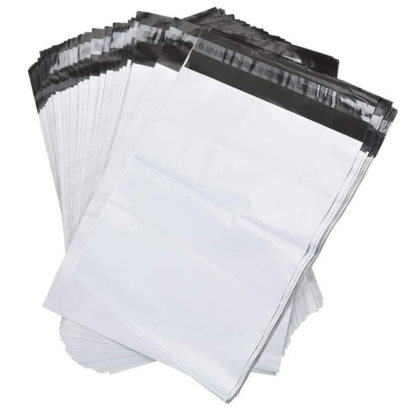 NefLaca Poly Mailers 14.5x19, White Poly Shipping Bags with Self Sealing, Waterproof and Tear-Proof - 1500 Pcs
