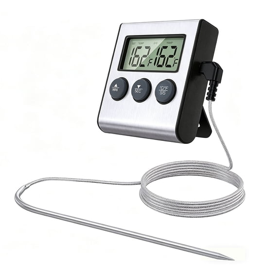 NefLaca  Remote Kitchen Digital Cooking Thermometer Probe Meat Food Temperature With Timer