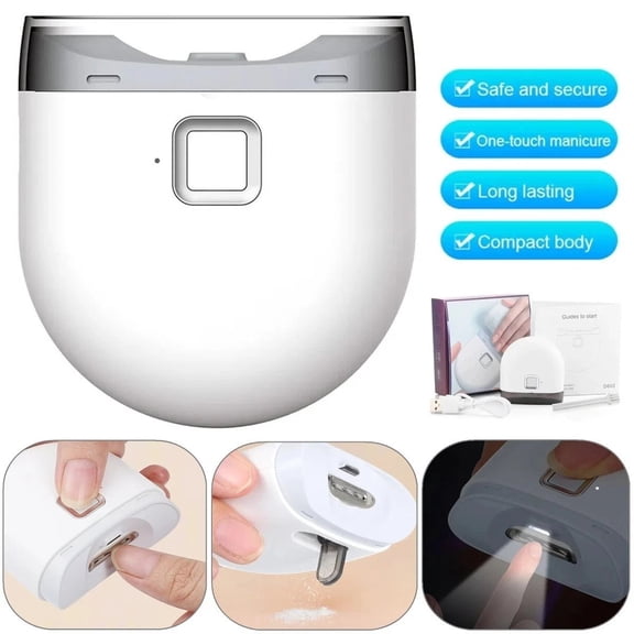 NefLaca Safety Electric Nail Clipper Automatic Thick Nails Trimmer Professional Tool US