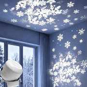 NefLaca Snowflake Led Projector Lights Dynamic Rotating Night Lamp Hd Smart, USB Galaxy Projector Night Light for Bedroom, Meditation, Home Theater