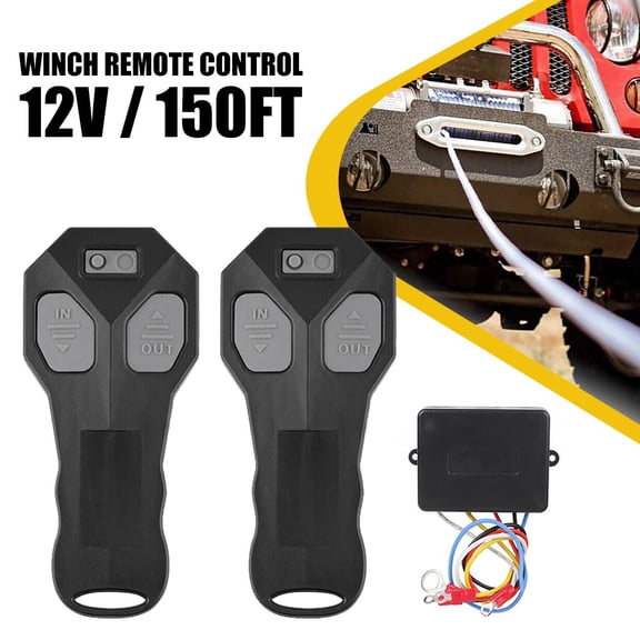 NefLaca Wireless Winch Remote Control Kit for Jeep Truck ATV SUV 12V Switch Handsset