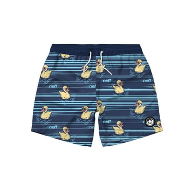 Neff Boys Chill Mode Ducky Graphic Swim Shorts, Sizes 8-18