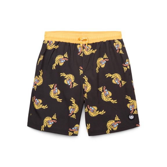 Neff Boys Fired Up Ducky Graphic Swim Shorts, Sizes 8-18