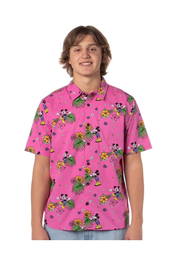 Neff Disney Men's Allover Print Button-Down Shirt
