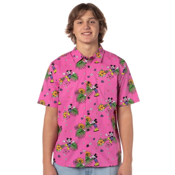 Neff Disney Men's Allover Print Button-Down Shirt