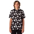 thumbnail image 1 of Neff Disney Men's Oh Boy Mickey Face Allover Print Button-Down Shirt, 1 of 6