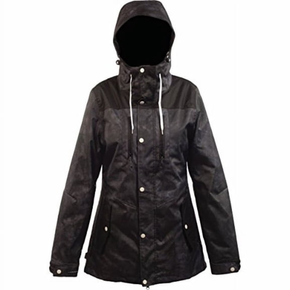 Neff Womens Falcon Snowboarding Jacket 14F60001, Black/Crystal, XSR