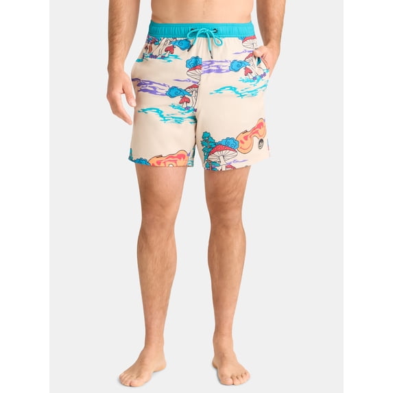 Neff Men's & Big Men's Graphic Swim Trunks, Sizes S-3XL