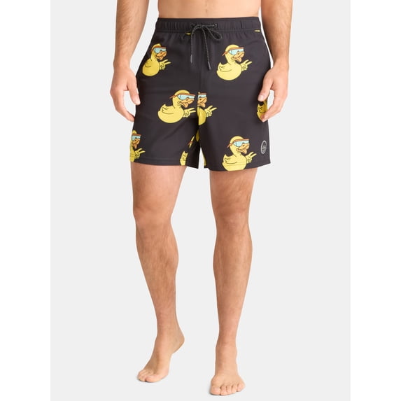 Neff Men's & Big Men's Graphic Swim Trunks, Sizes S-3XL