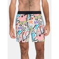 thumbnail image 1 of Neff Men's and Big Men's SpongeBob SquarePants Print Swim Trunks, Sizes S-3XL, 1 of 5