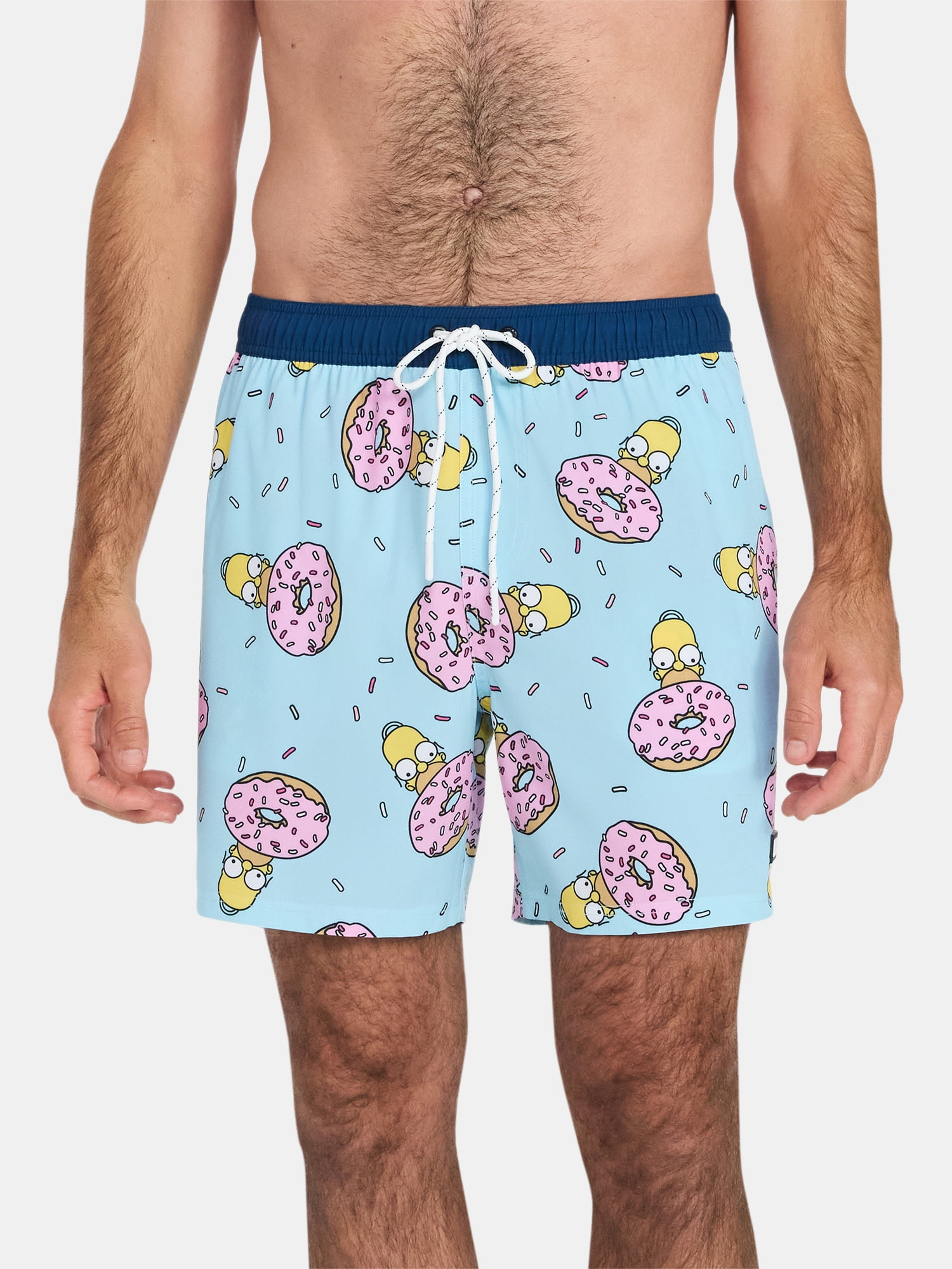 Neff Men's and Big Men's The Simpsons Print Swim Trunks, Sizes S-3XL